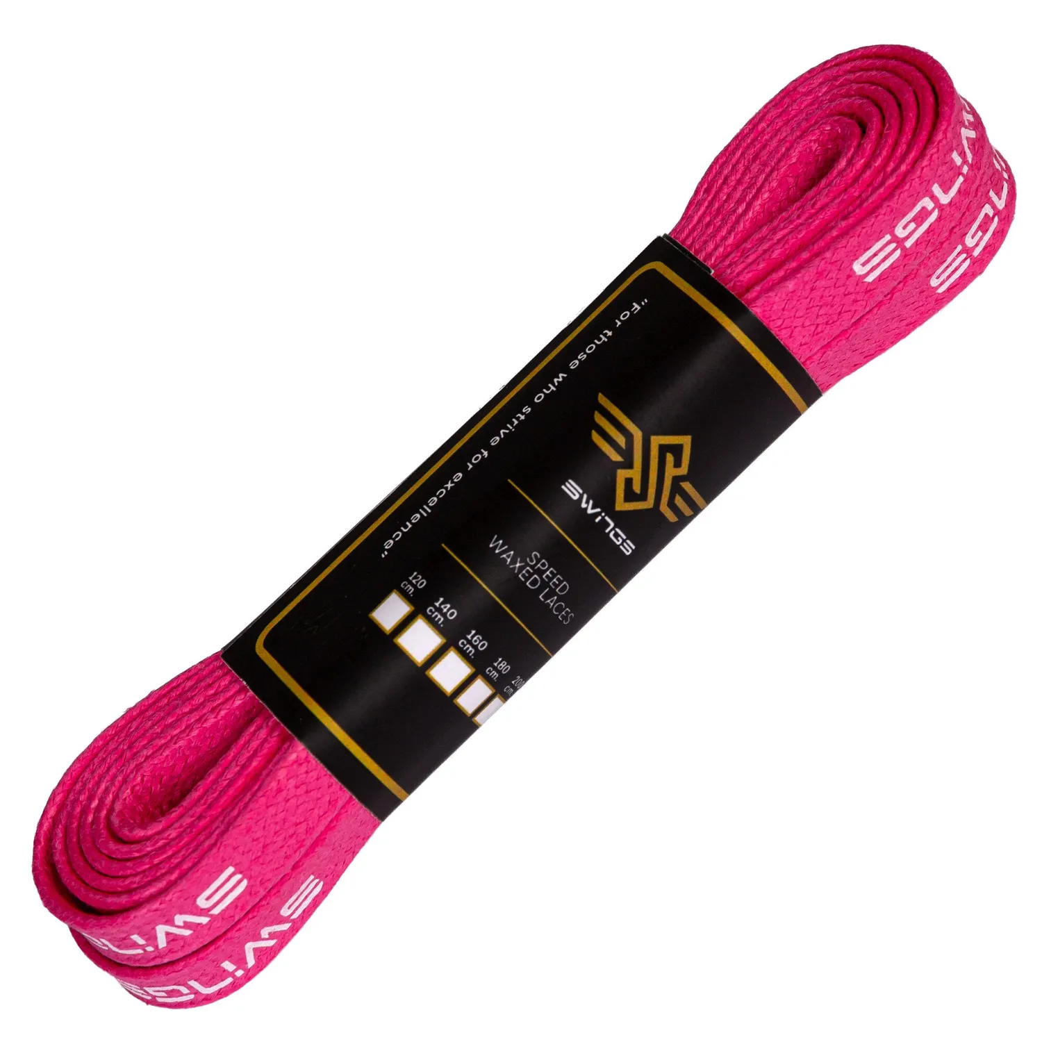 Swings Superlaces snørebånd pink 140cm
