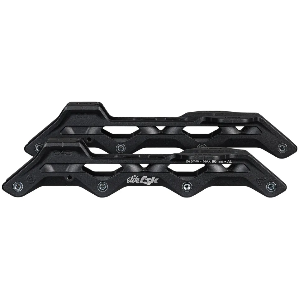 Powerslide Elite FSK ramme 243 4x80 sort Trinity