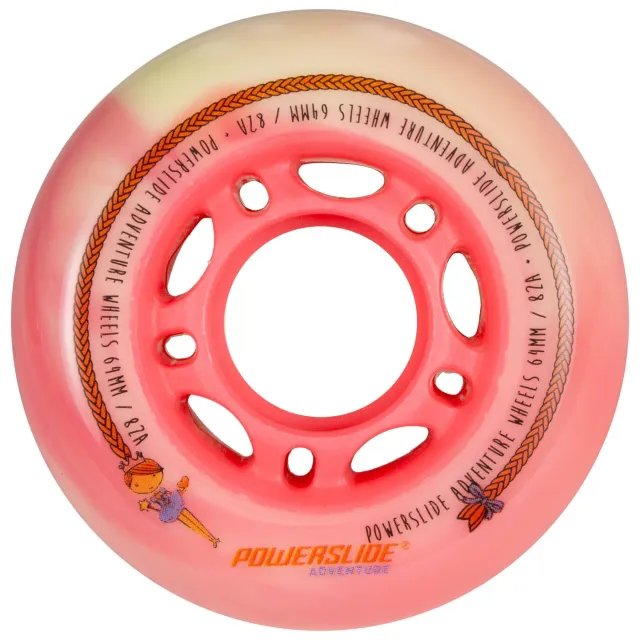 Powerslide Princess 64 hjul 82A orange 4-pak