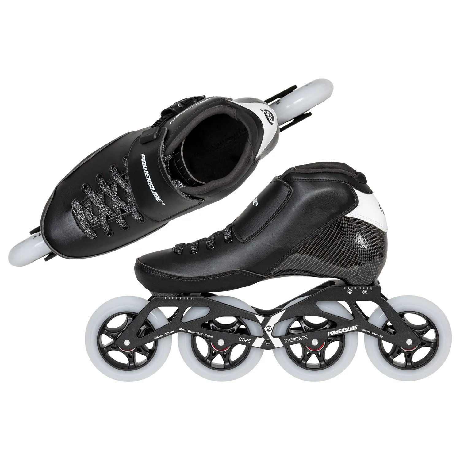 Powerslide Falcon 4x90 rulleskøjter sort speed