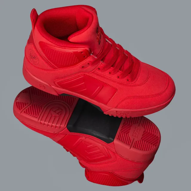 Epic Red Lava grindsko rød hi-top slidstærk