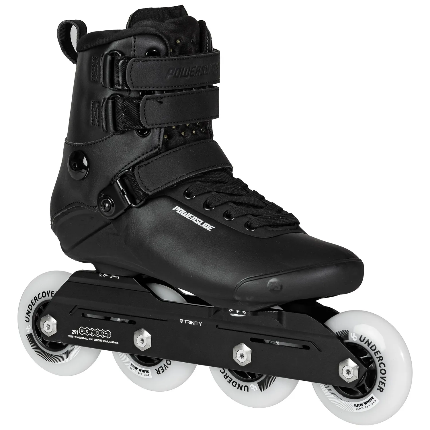 Powerslide Kaze Black 90 rulleskøjter sort Trinity