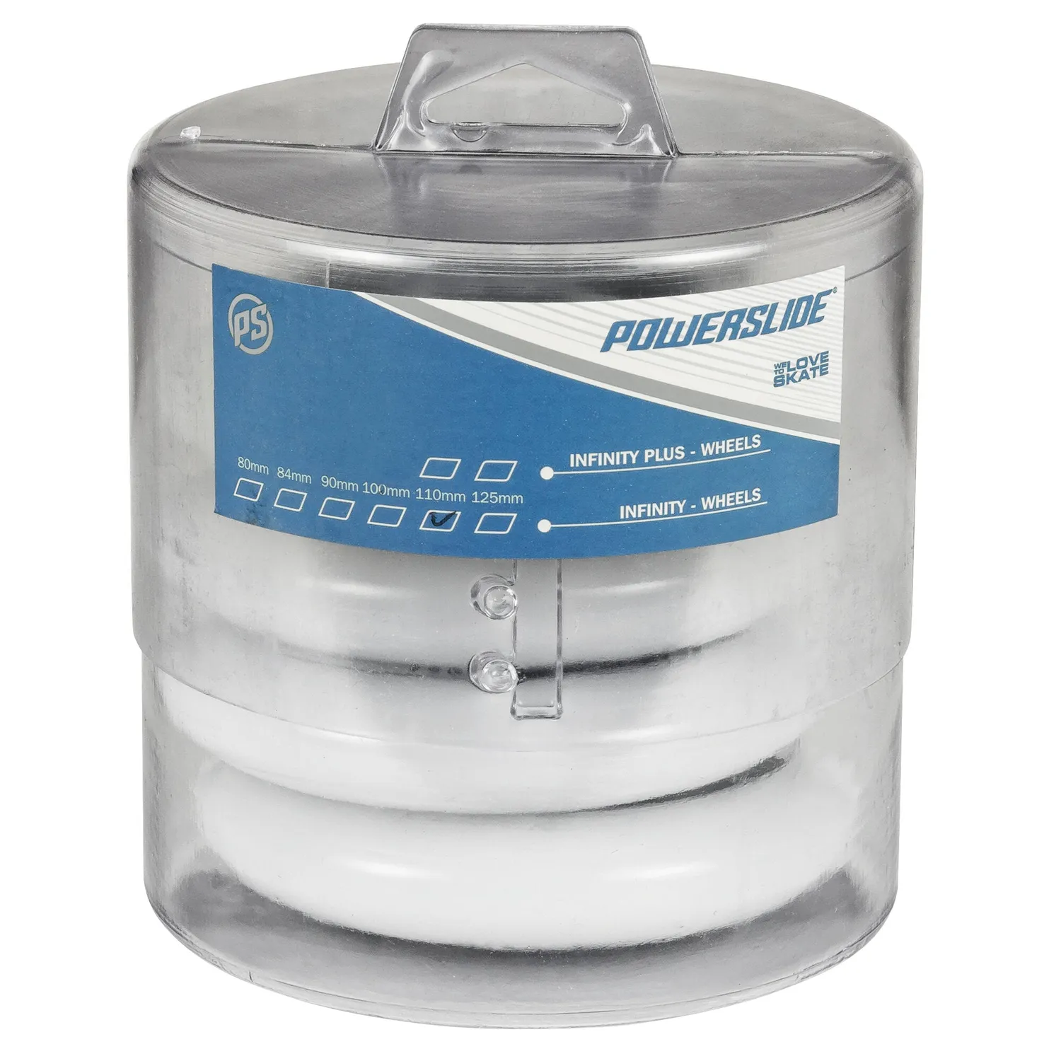 Powerslide Infinity hjul 110mm 85A grå 4-pak