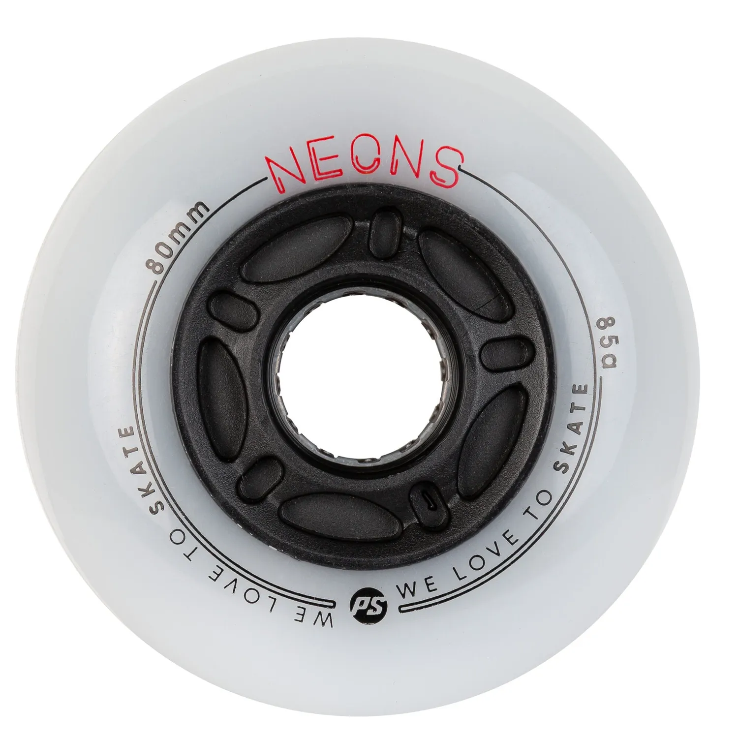 Powerslide Neons 80/85A inlinerhjul rød 4-pak LED