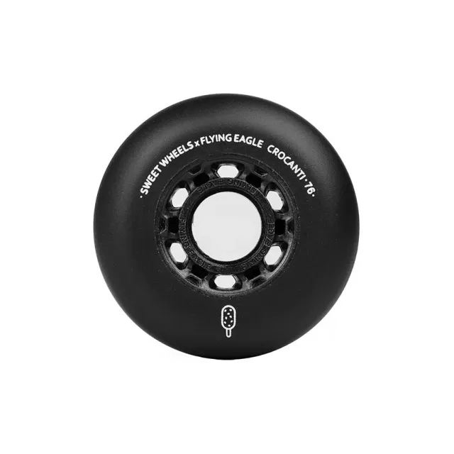 Flying Eagle Crocanti hjul 80mm 4-pak sort hård