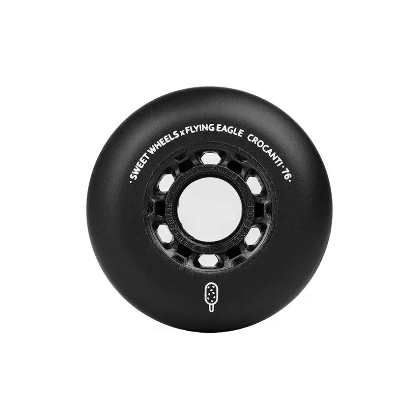 Flying Eagle Crocanti hjul 80mm 4-pak sort hård
