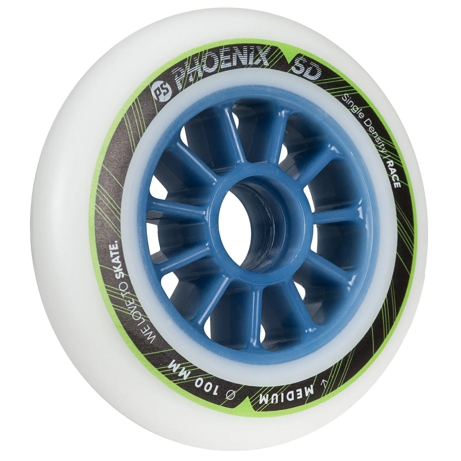 Powerslide PHOENIX hjul 100mm SD Medium 8-pak hvid