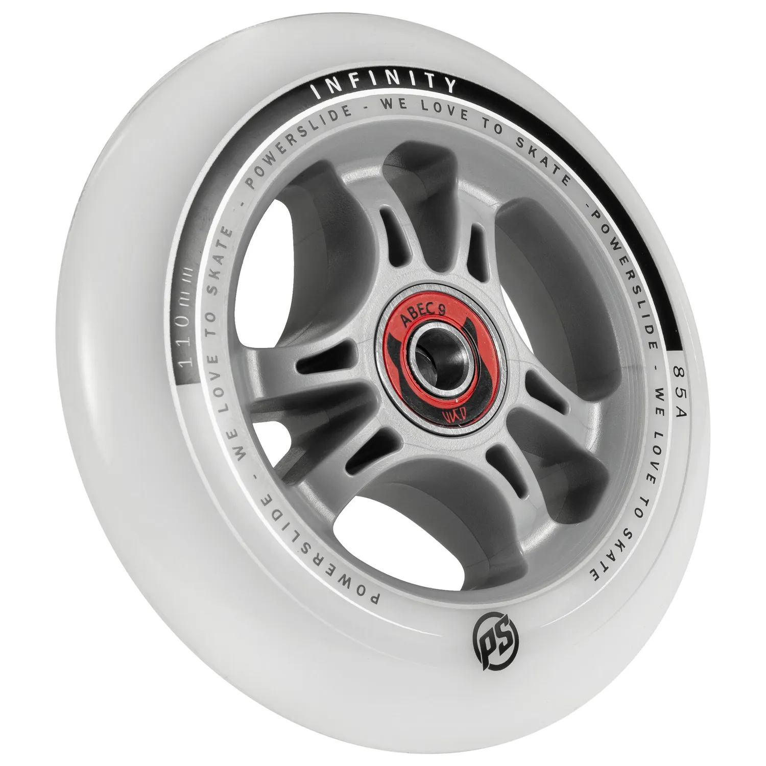 Powerslide Infinity 110 RTR hjul 3-pak ABEC9 grå