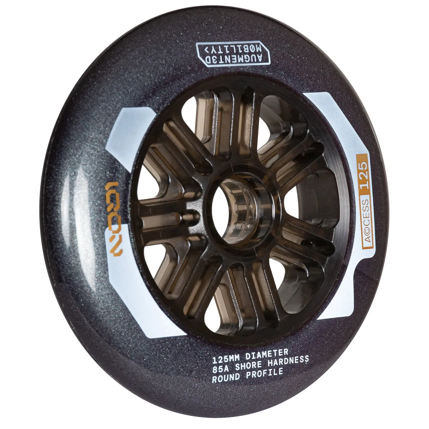 Powerslide Access 125 hjul dark grey 3-pak rund profil