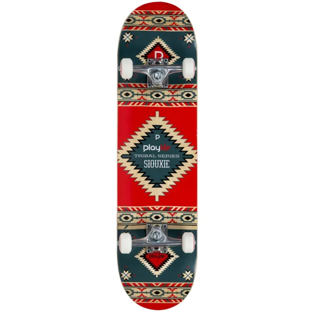 Playlife Sioux Tribal skateboard multicolor ahorn