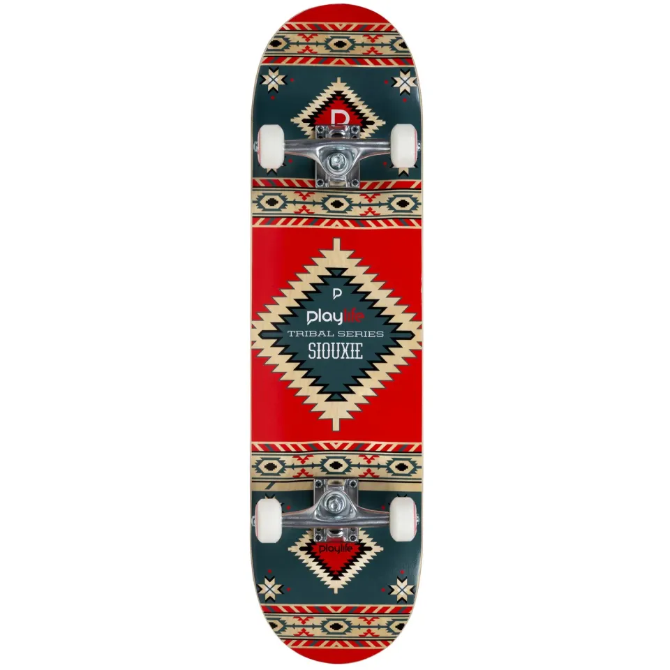 Playlife Sioux Tribal skateboard multicolor ahorn