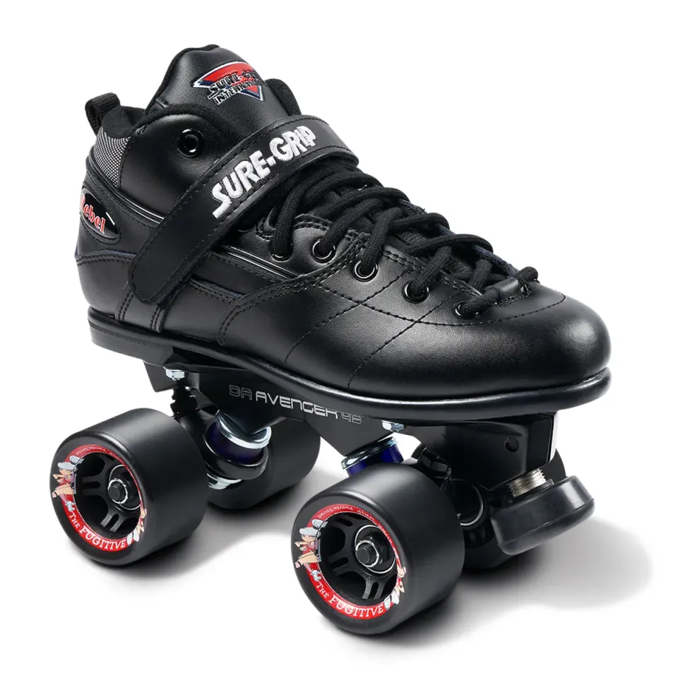 Sure-Grip Rebel Avenger rulleskøjter str 8 læder