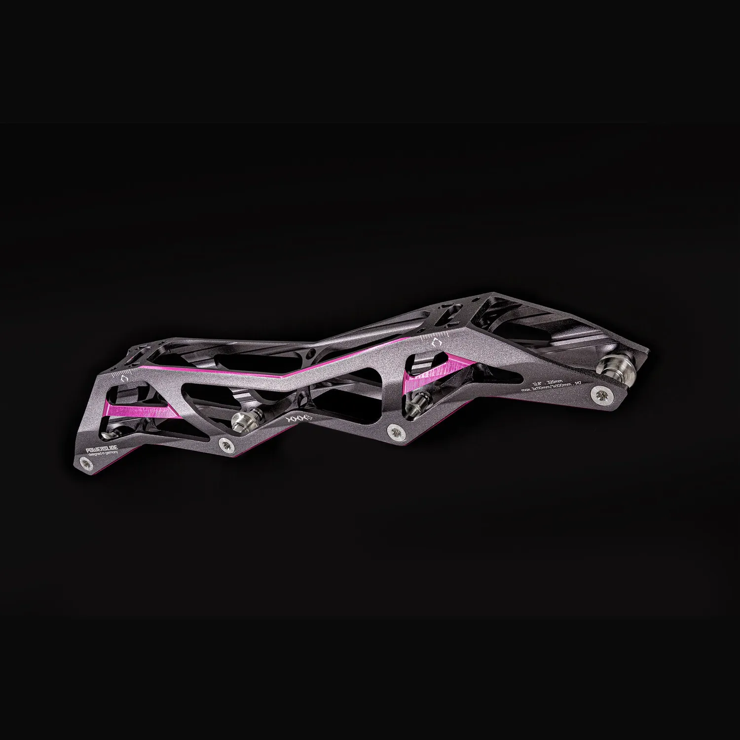 Powerslide 3X4 12.8 Titanium Pink frame 195