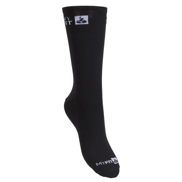 Myfit Slipin Nylon sokker sort tynd skate strømpe