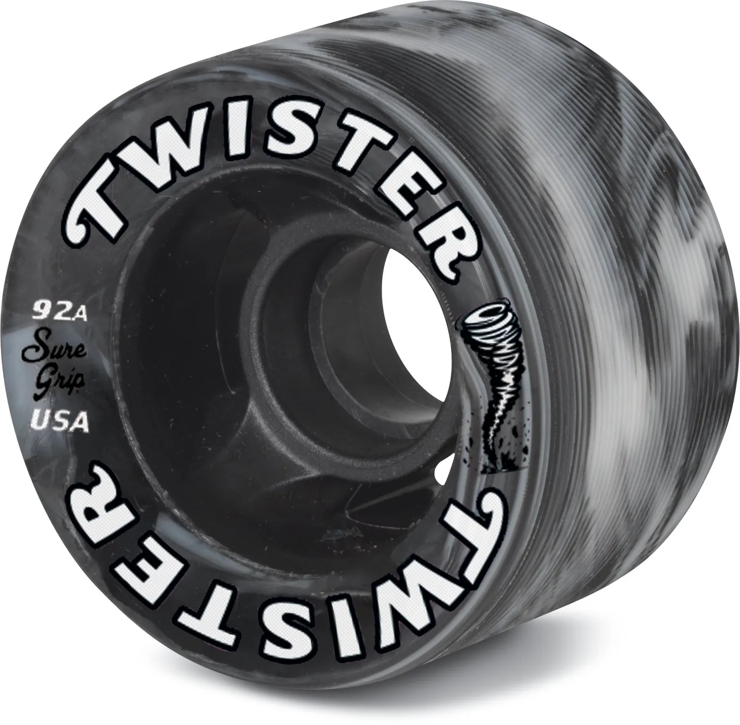 Sure-Grip Twister hjul blå/hvid 62mm