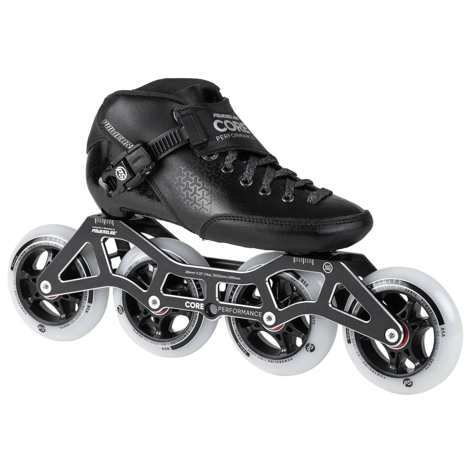 Powerslide Core Performance Black speedskøjter 4x90 børn