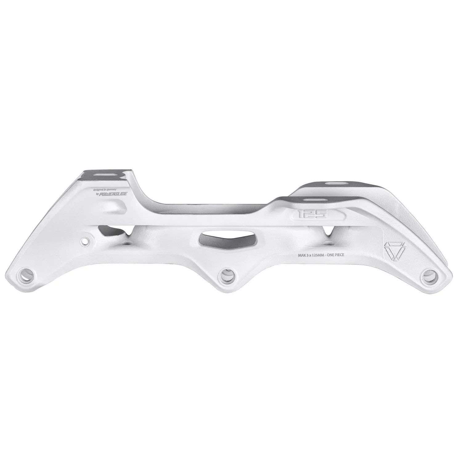 Powerslide Elite cast AL 255/3x125 ramme hvid TRINITY