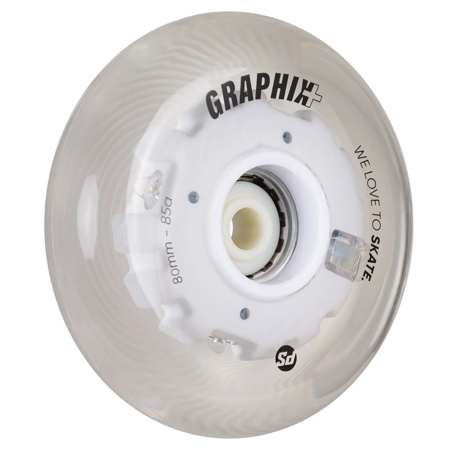 Powerslide Graphix Plus 80mm LED-hjul 1 stk multicolor