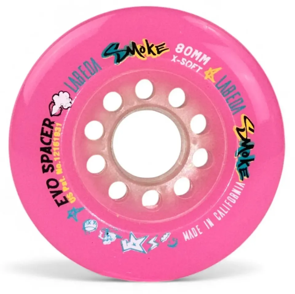 Labeda Smoke X-Soft rullehockeyhjul pink 1 stk