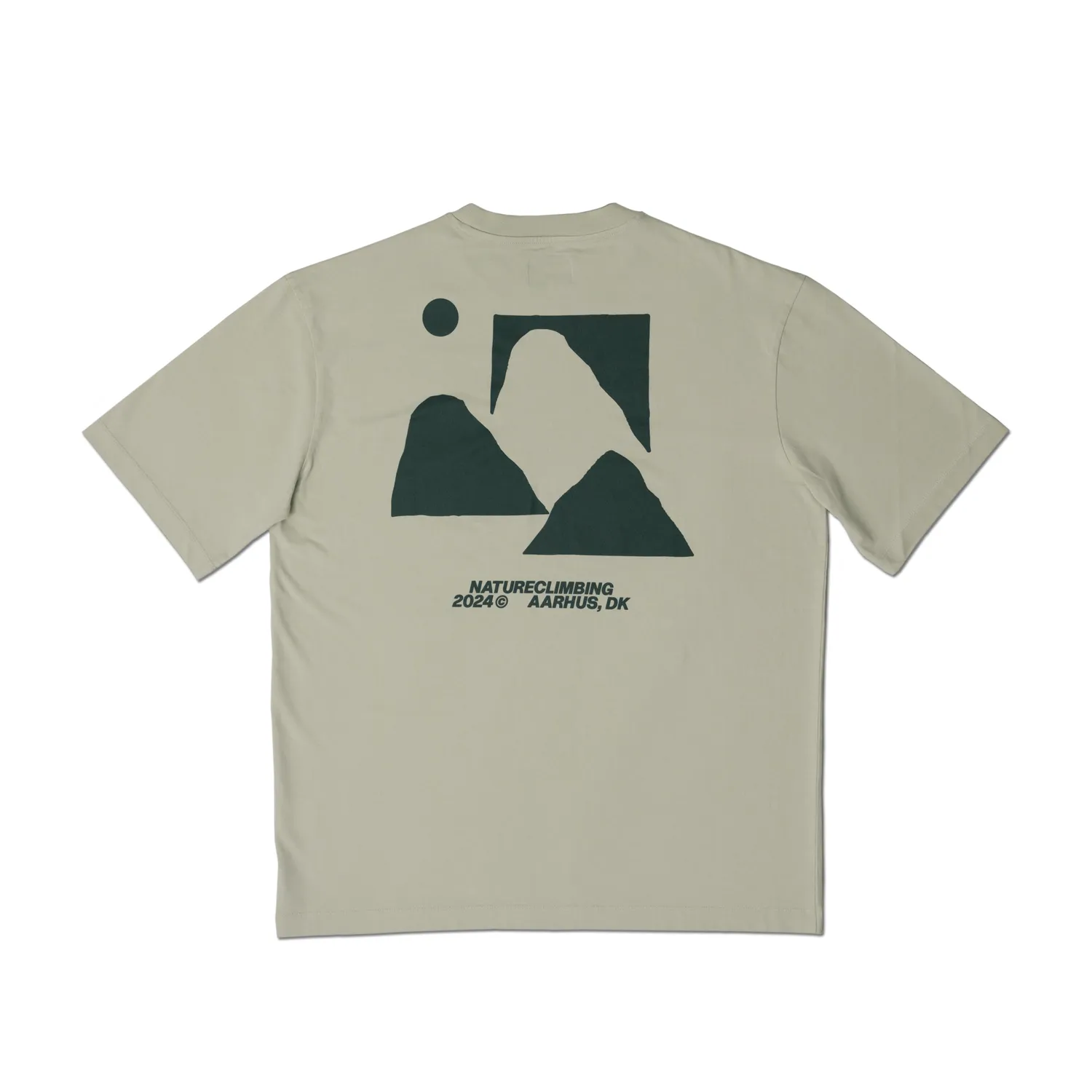 Nature Climbing Horizon t-shirt canary green økologisk bomuld