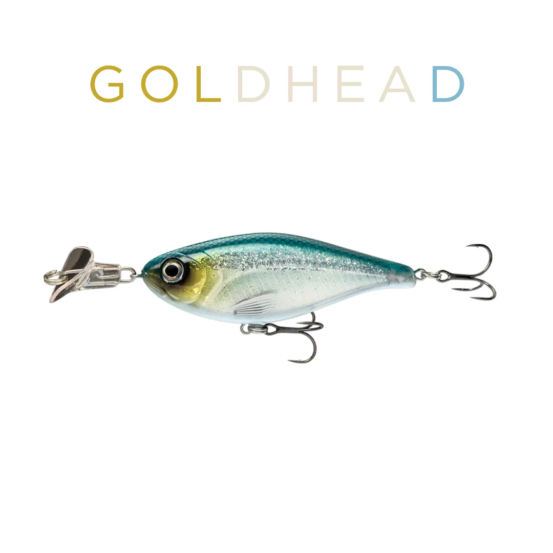 Headbanger Cranky Shad wobler 4" Firetiger lavfrekvent