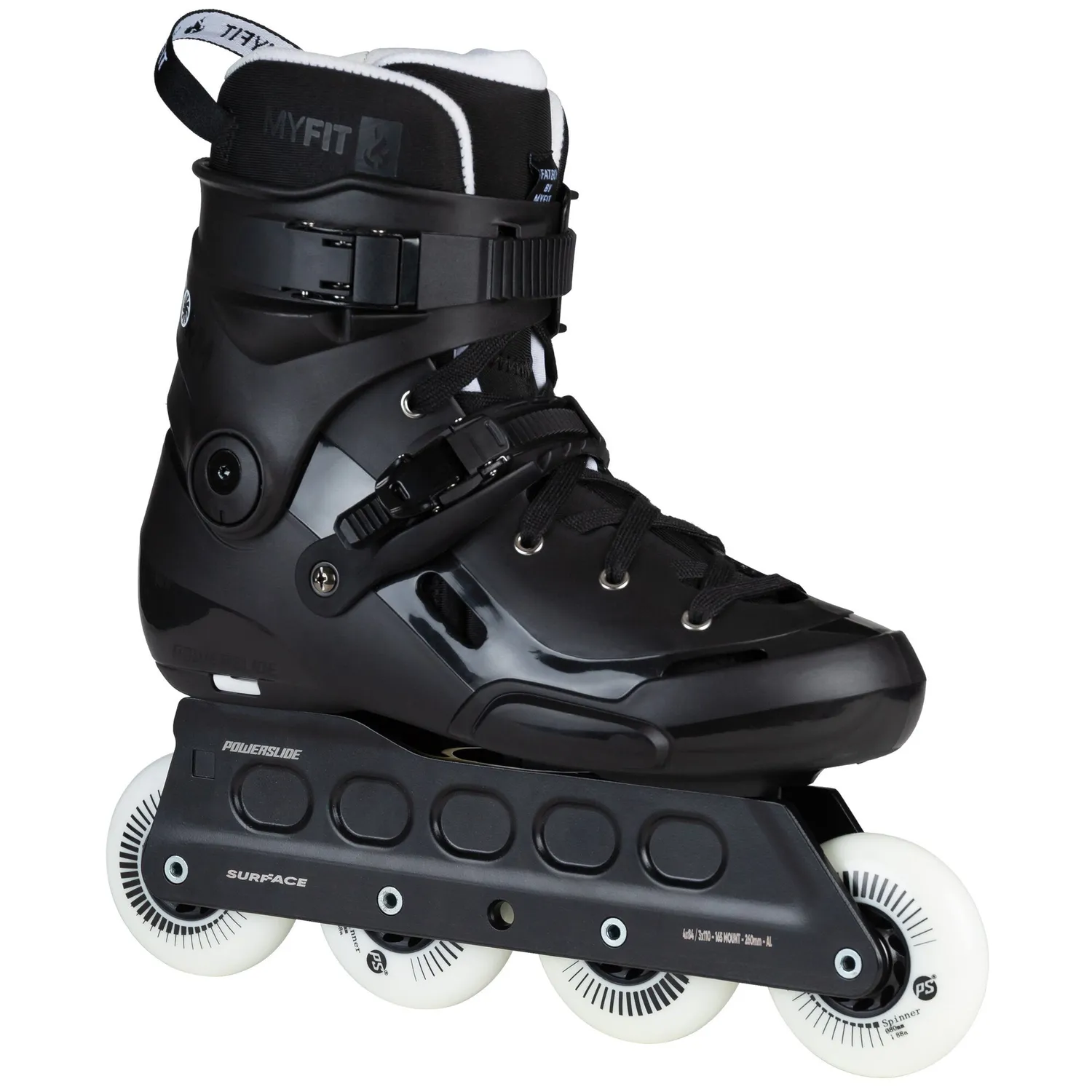 Powerslide Storm Black 80 inliners sort bred 4x80