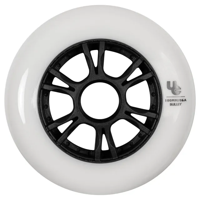 Undercover Team 100mm 86A inline hjul hvid 4-pak