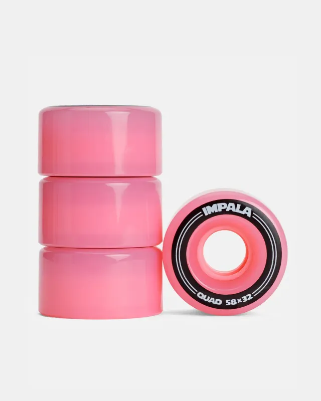 Impala Quad rulleskøjtehjul 4-pak 58mm pink 82A
