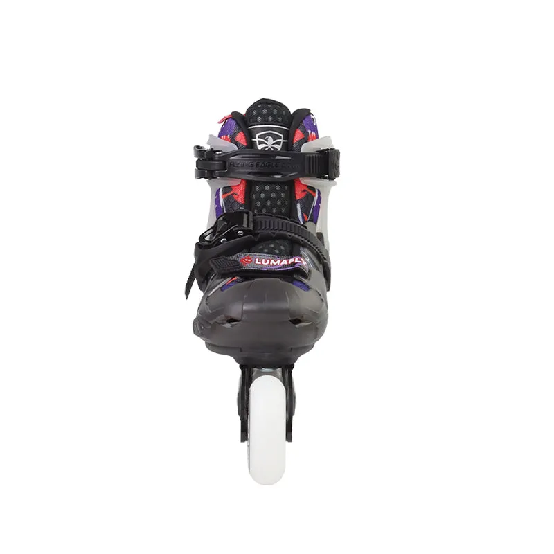 Flying Eagle L8 Lumafly rulleskøjter pink 32-36 LED