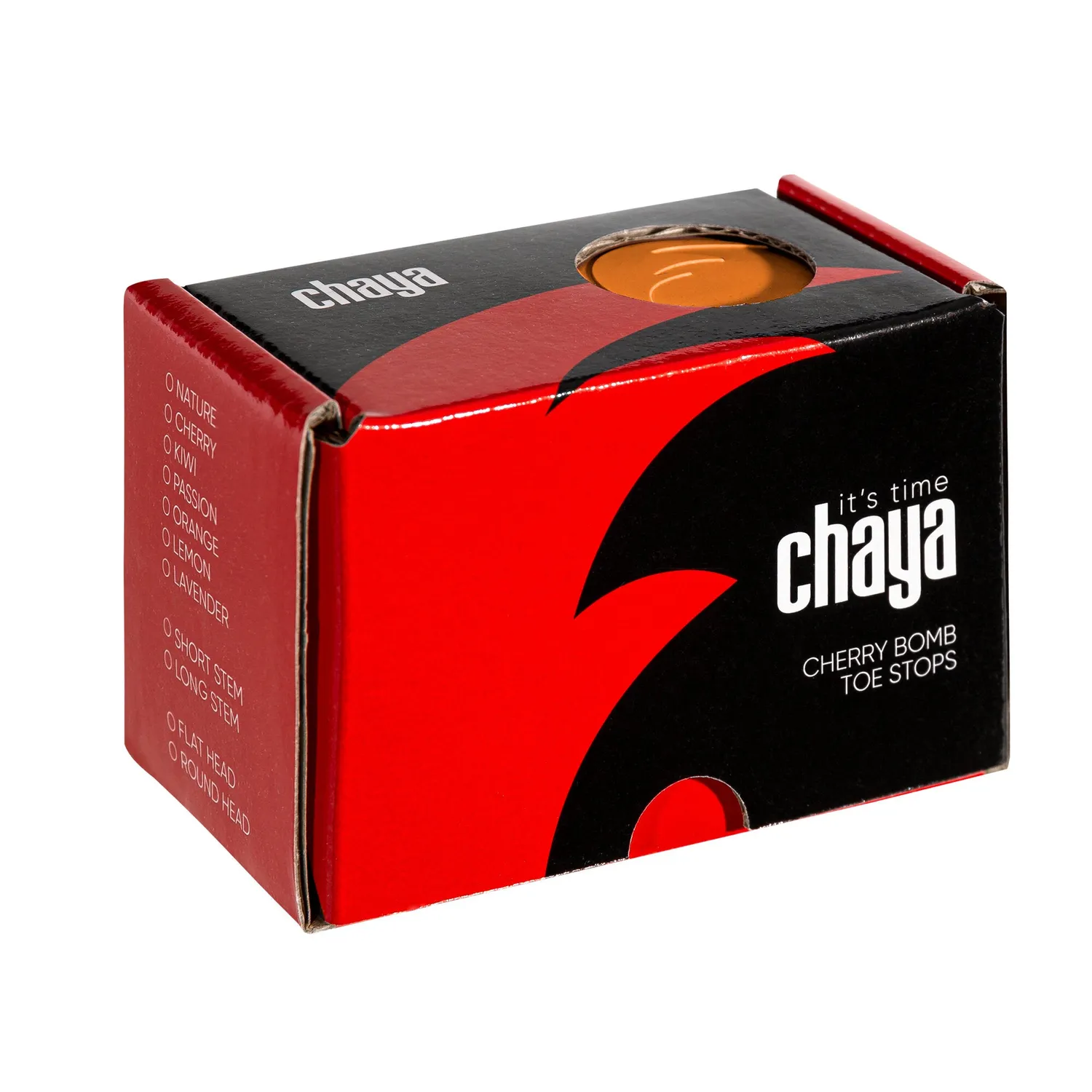 Chaya Cherry Bomb tåstopper orange 48mm naturgummi