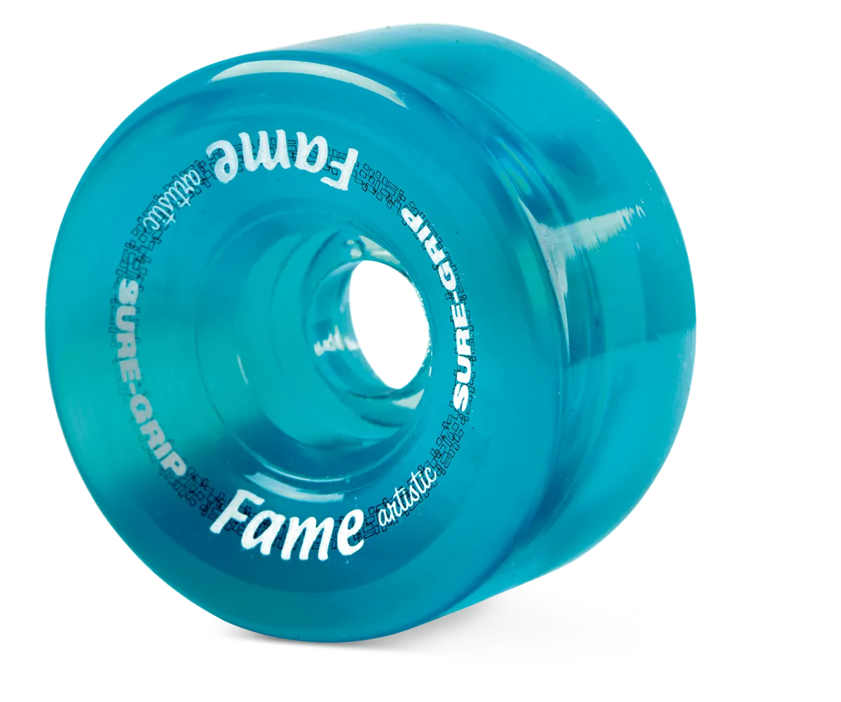 Sure-Grip Fame kunstnerhjul 57 mm 95A klar rød 8 stk