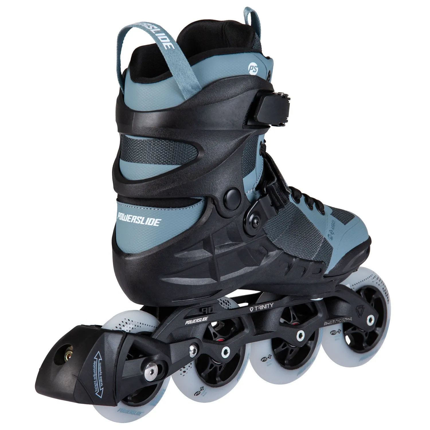 Powerslide Phuzion Argon 90 inlineskøjter grå 4x90