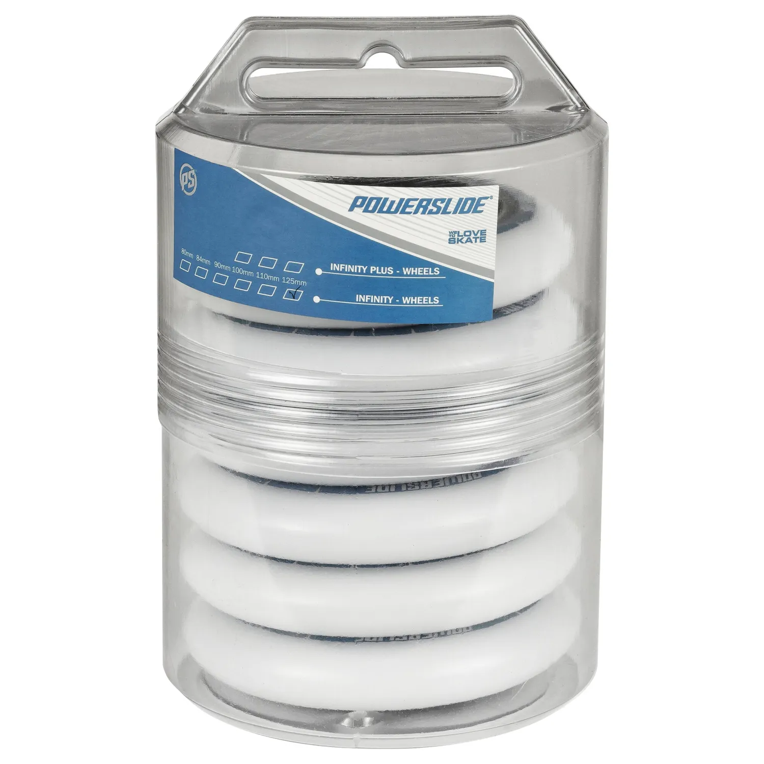 Powerslide Infinity 125 hjul 85A 6-pak grå