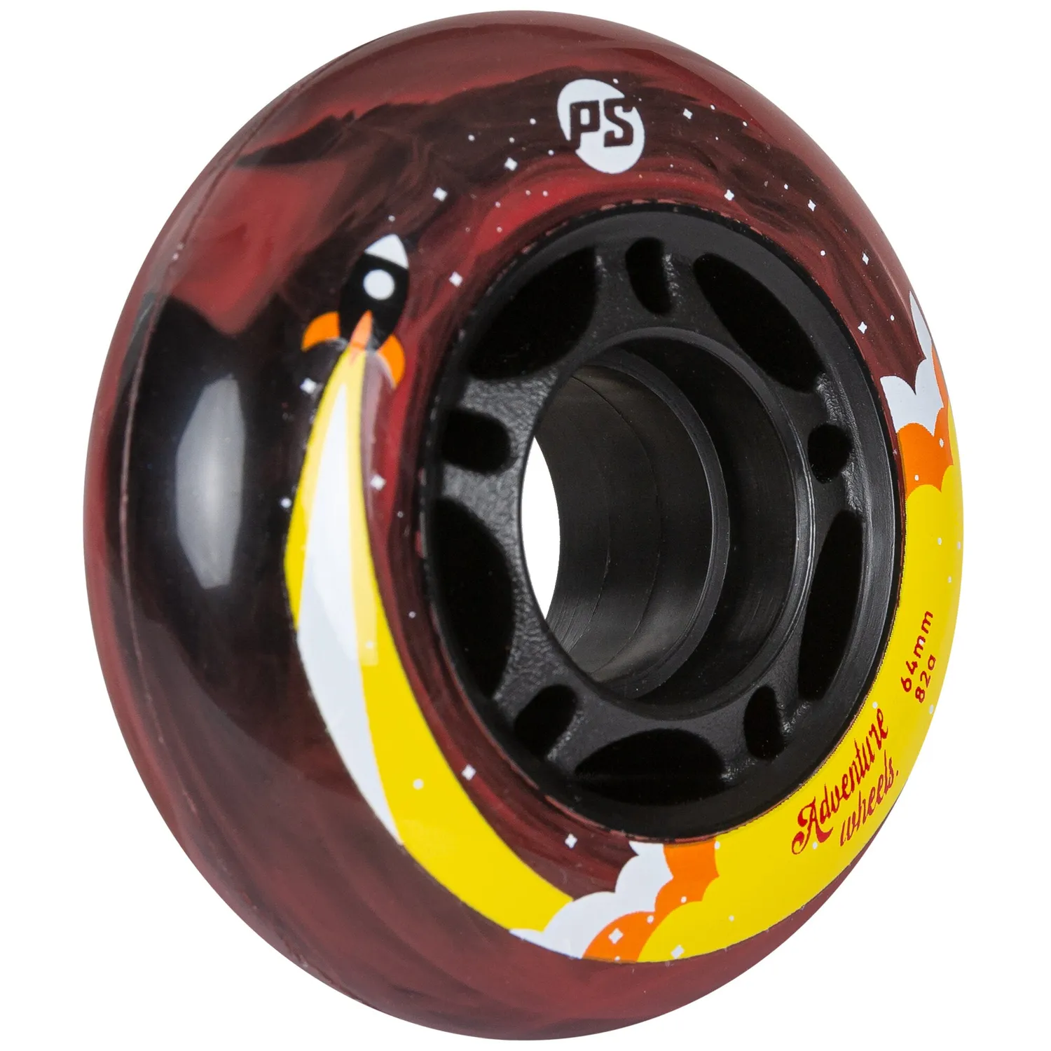 Powerslide Adventure inlinerhjul orange 64mm 4-pak