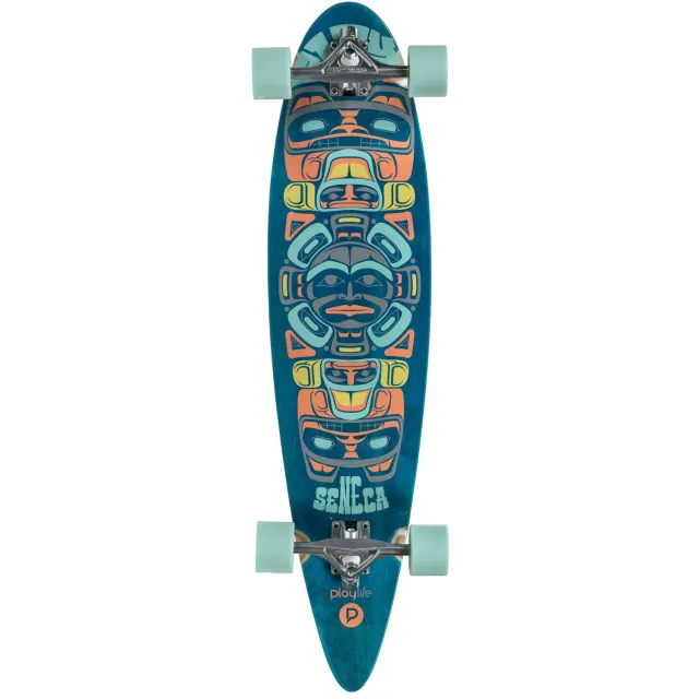 Playlife Seneca pintail longboard 38" cruiser multifarvet