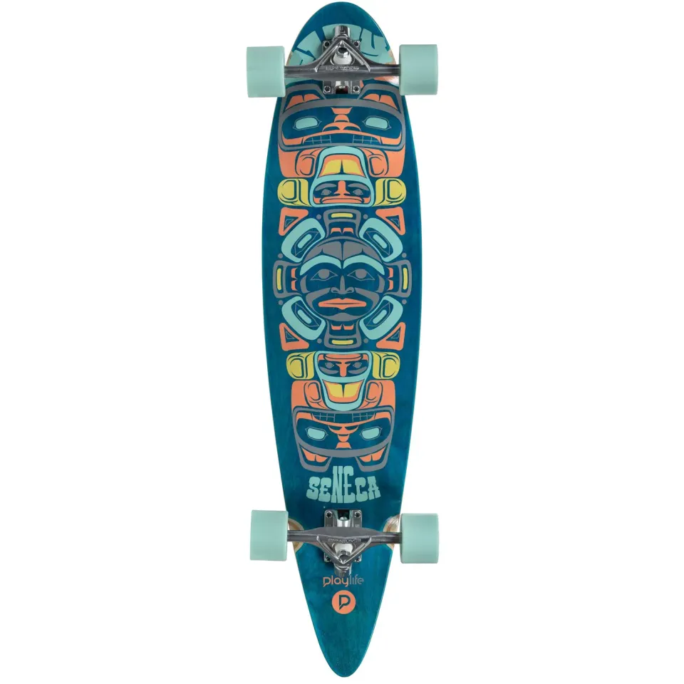 Playlife Seneca pintail longboard 38" cruiser multifarvet