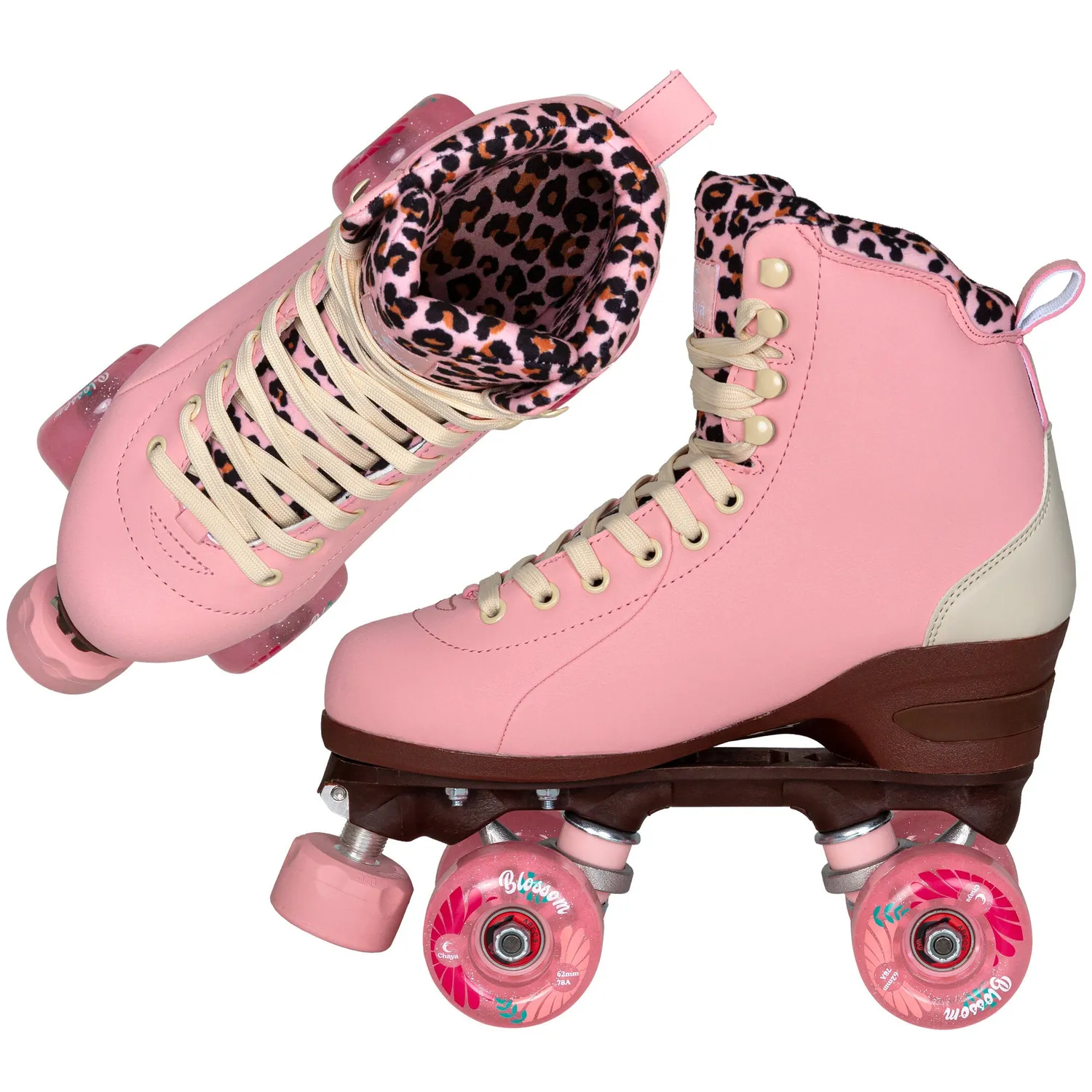 Chaya Miyu Pink Leopard rulleskøjter pink 62mm