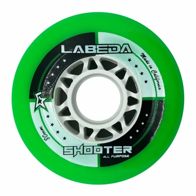 Labeda Shooter hockeyhjul grøn 80 mm allround