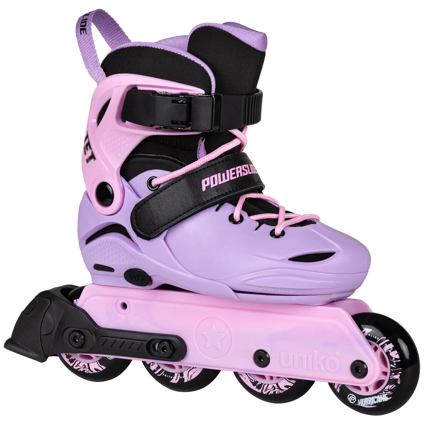 Powerslide Jet Lavender adj. børnerulleskøjter lilla 4-hjul