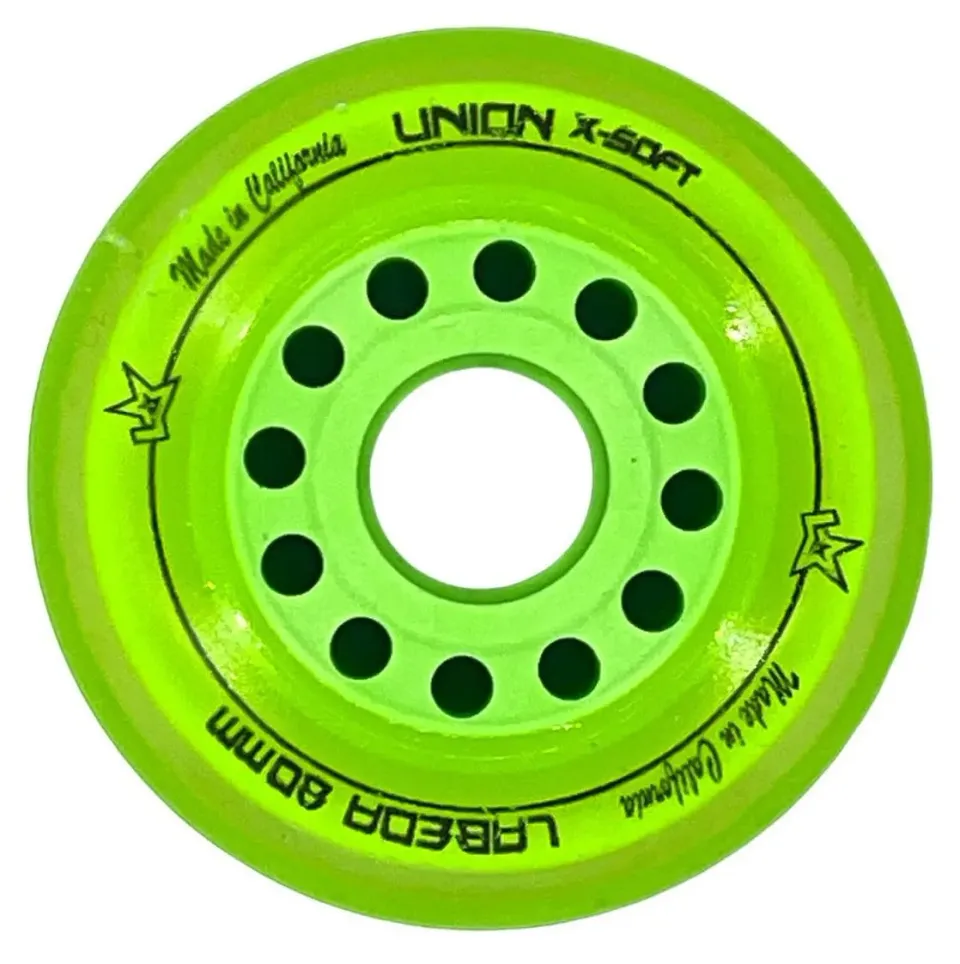 Labeda Union X-Soft rullehockeyhjul grøn 80mm