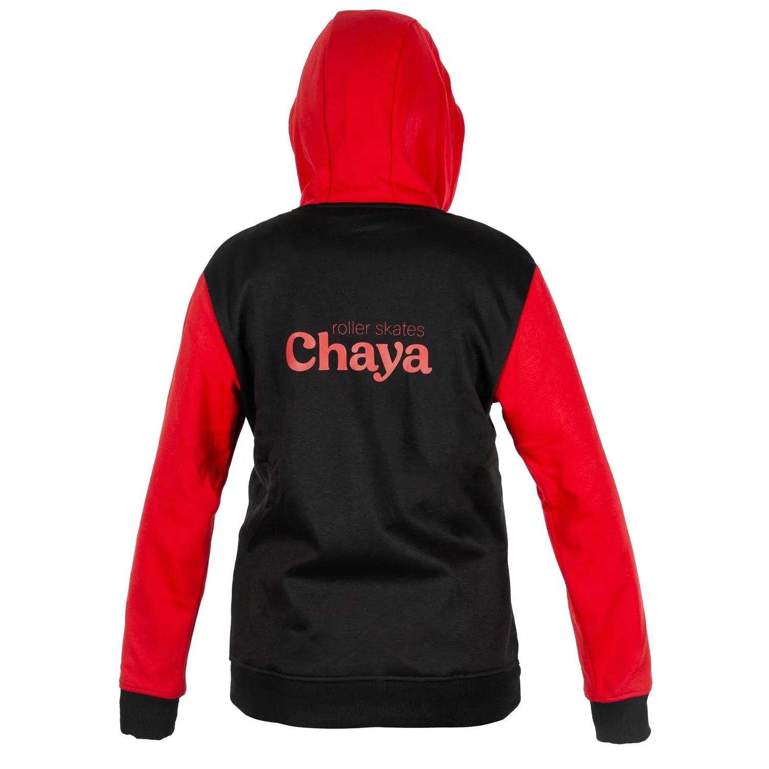 Chaya Logo Zip hættetrøje sort med lynlås