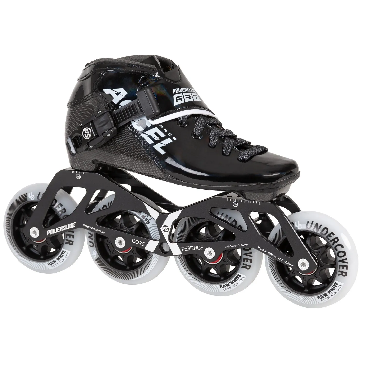Powerslide Accel Race Black speedskøjter børn 4x84
