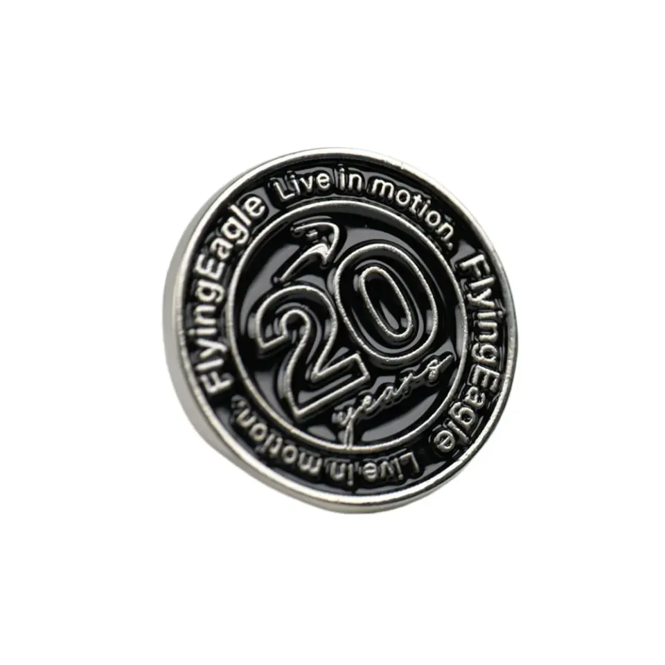 Flying Eagle Pin emalje sølv zink