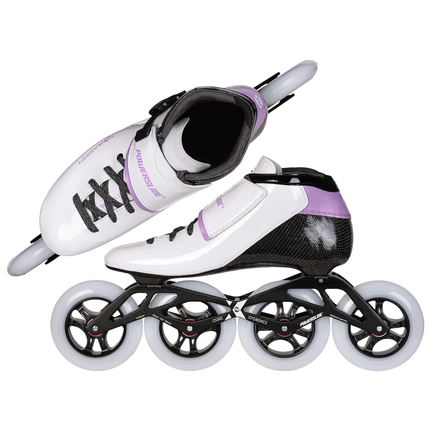 Powerslide Dragon White 110 speedskøjter hvid