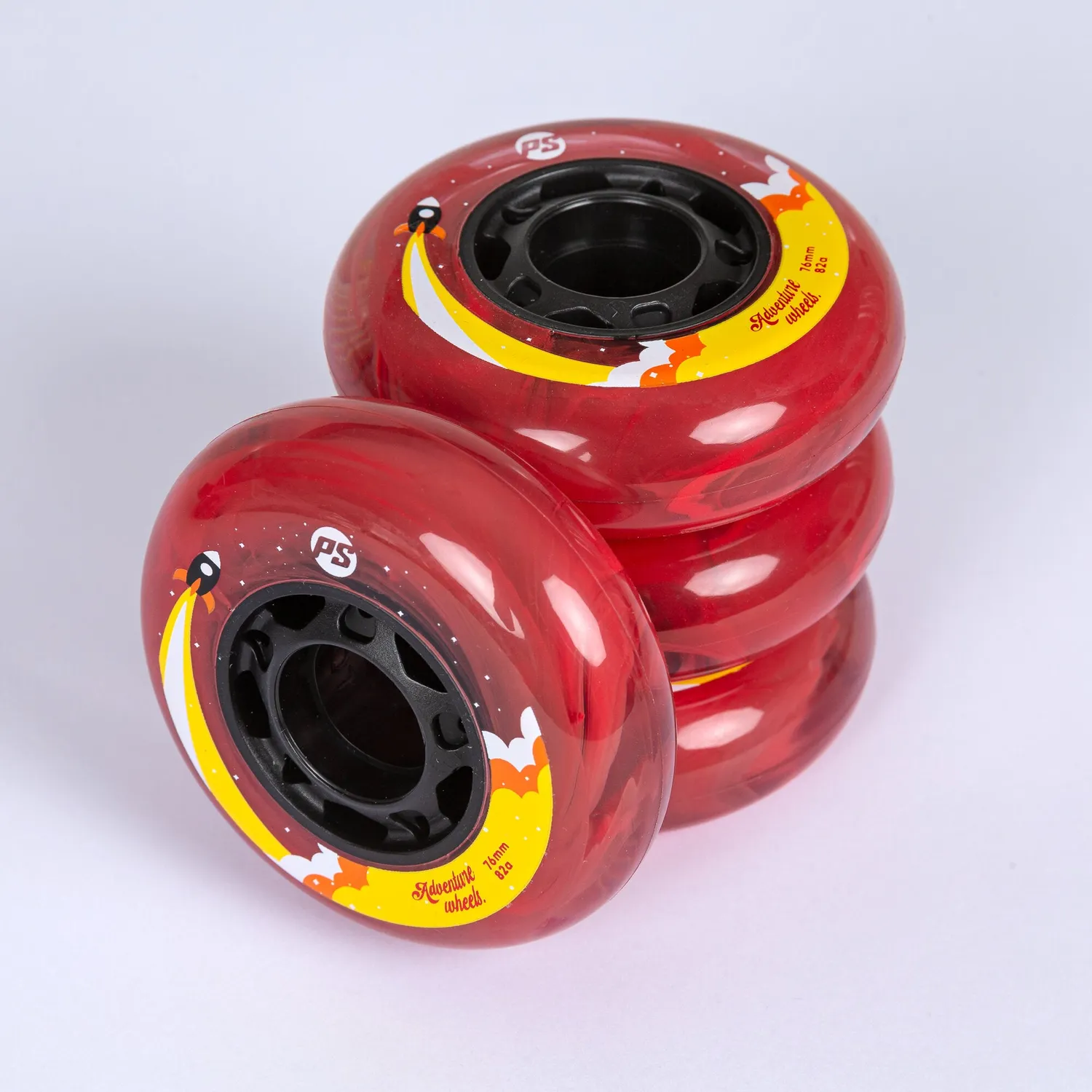 Powerslide Adventure hjul 76mm 82A 4-pak orange