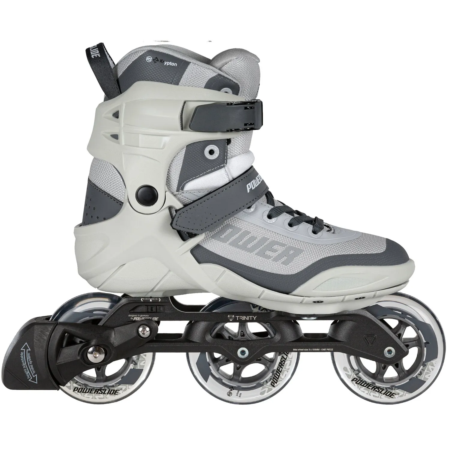 Powerslide Phuzion Krypton Grey 100 rulleskøjter