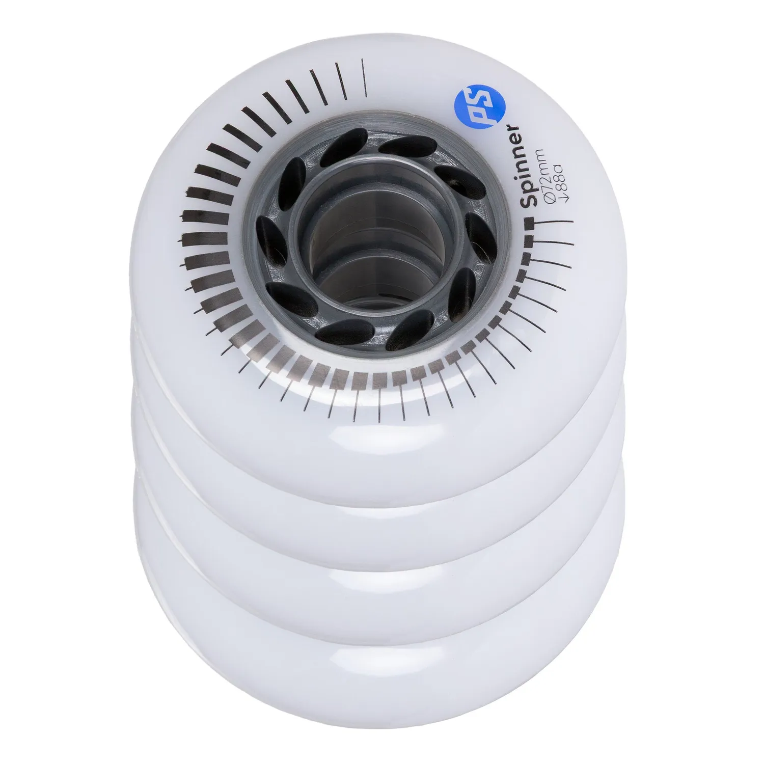 Powerslide Spinner 72/88A hjul hvid 4-pak urban