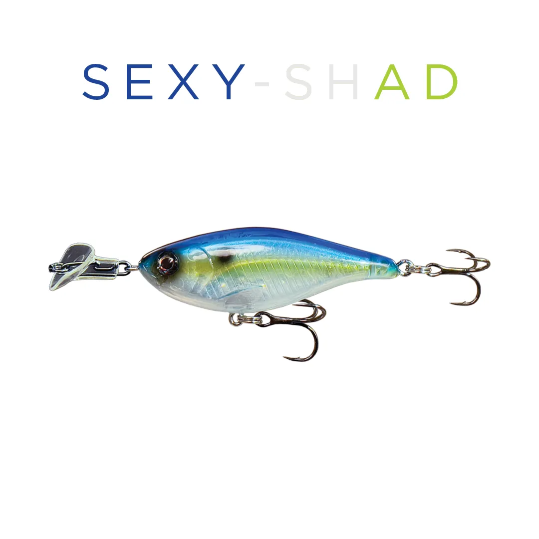 Headbanger Cranky Shad 2-1/2 wobler Black Silver synkende