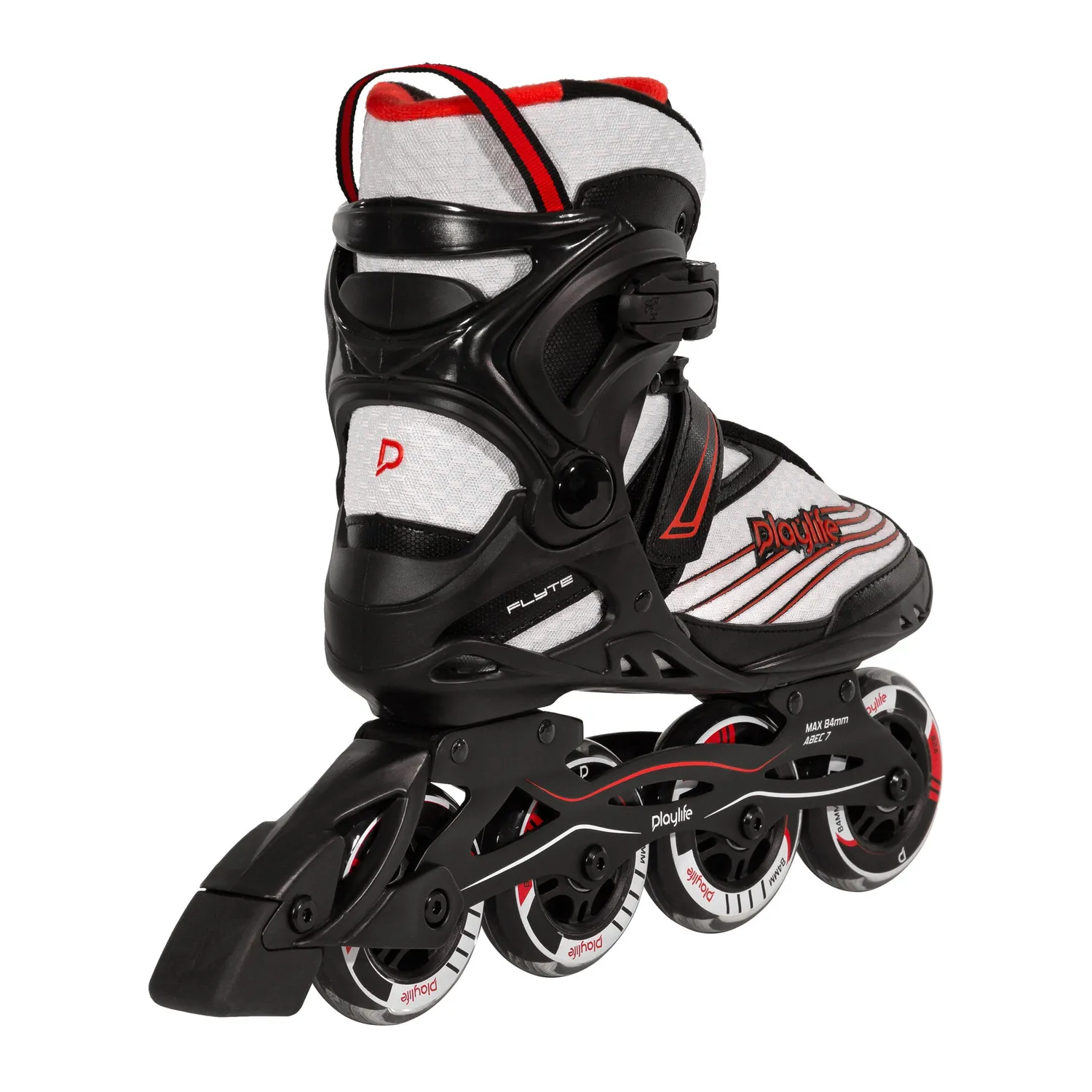 Playlife Flyte Black 84 inliners sort 84mm