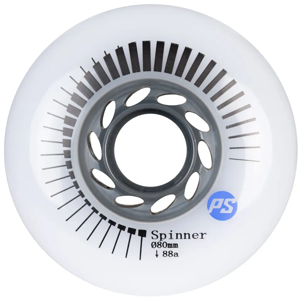 Powerslide Spinner 80 hjul 88A hvid 4-pak slidstærk